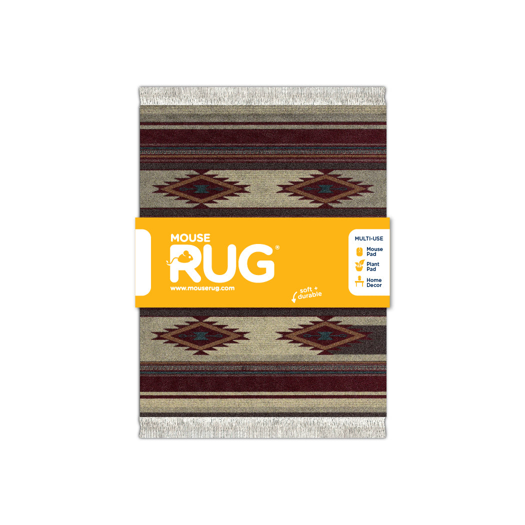 Earthtone Southwest Book Rug – MouseRugs by FiberLok