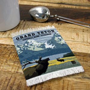 Grand Teton National Park CoasterRug Set